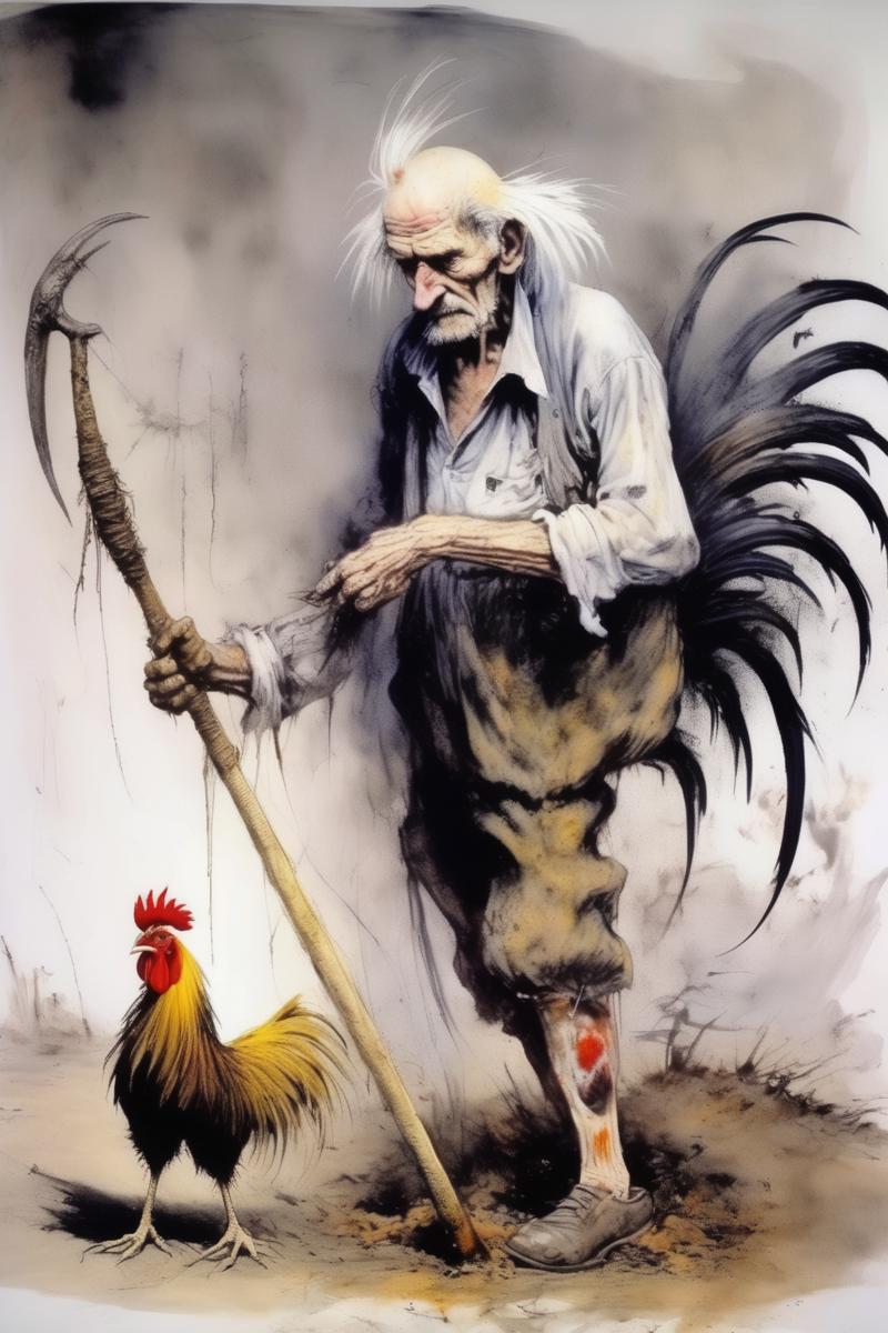 00375-4205087828-_lora_Richard Dadd Style_1_by Richard Dadd Style - old man works the land with the scythe, unfortunately also the rooster in the.png